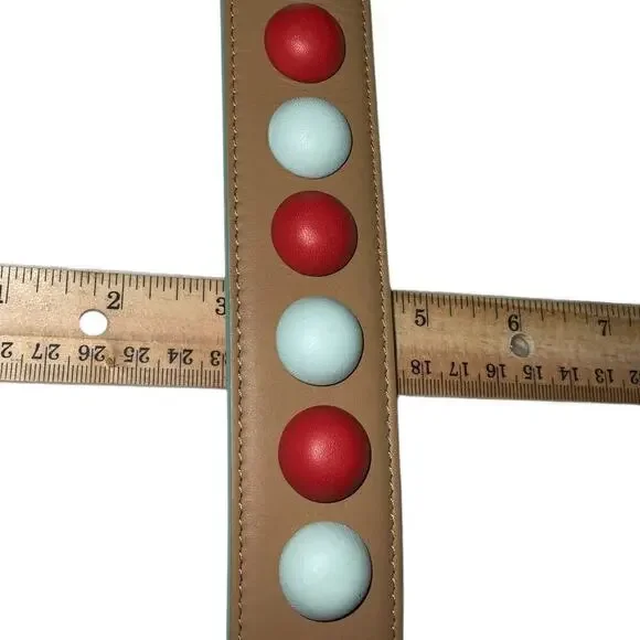 Fendi Multicolor leather bag strap with gold-tone hardware. - Picture 6 of 15